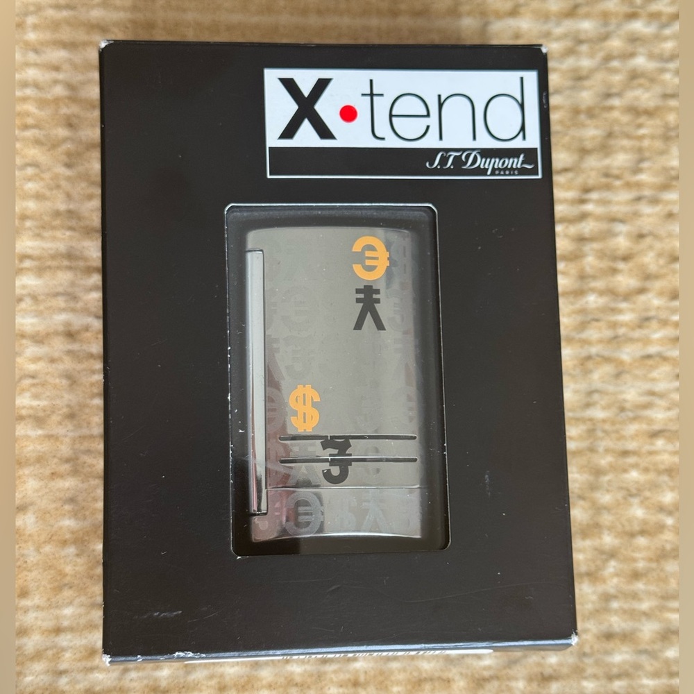 S.T. Dupont X-tend Wall Street Chrome Lighter